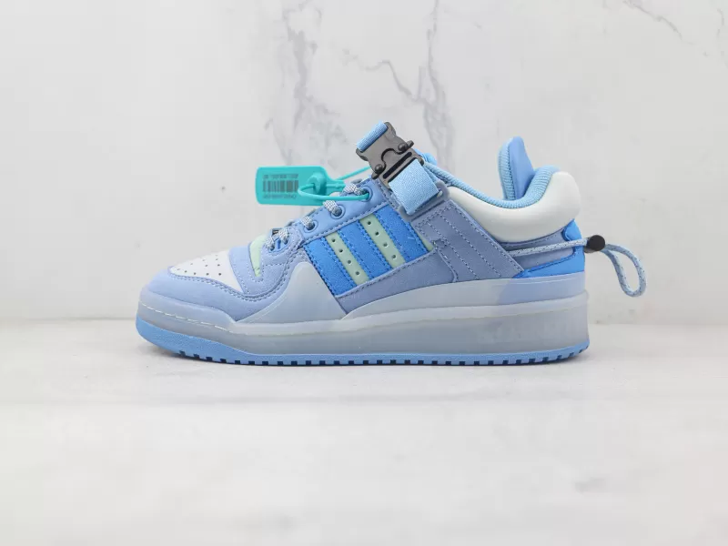 Adidas Forum Buckle Low Bad Bunny Blue Tint - Tienda de Tenis de Hombre Tienda de Tenis Mujer 