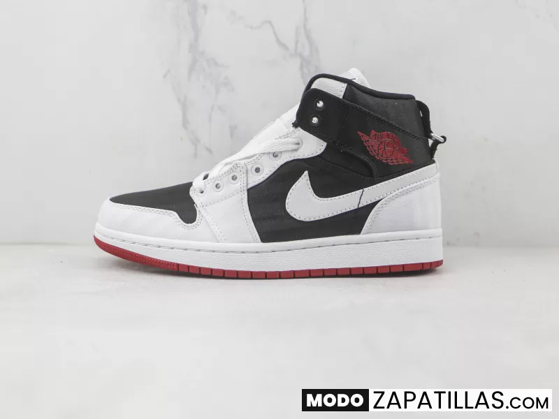 Nike Air Jordan 1 Mid Canvas White Black Gym Red - Modo Zapatillas | zapatillas en descuento 