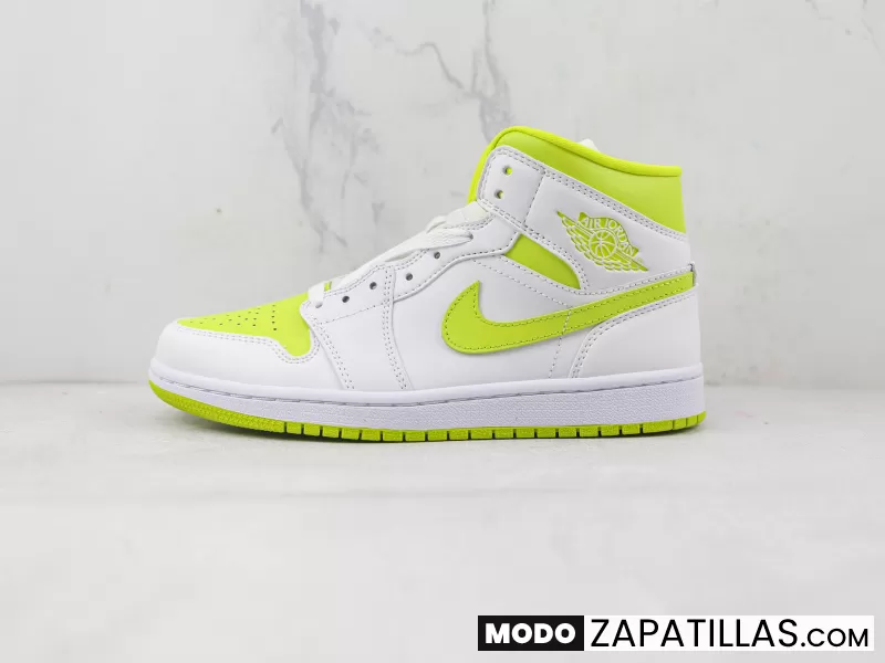 Nike Air Jordan 1 Mid White Lime - Modo Zapatillas | zapatillas en descuento 