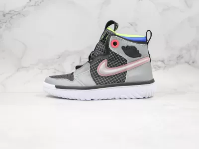 Nike Air Jordan 1 High React Black Particle Grey - Modo Zapatillas | zapatillas en descuento 